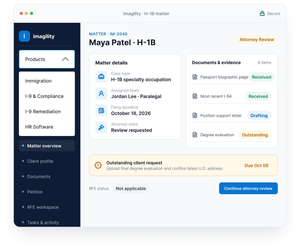 Product workspace